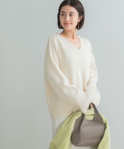 『WEB/一部店舗限定』エクストラファインVネックニット