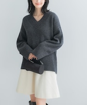 『WEB/一部店舗限定』エクストラファインVネックニット