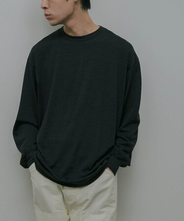 Washable Wool Crew-Neck Long-Sleeve T-shirts