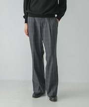 TW CHECK SEMI FLARE PANTS