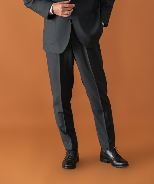 LIFE STYLE TAILOR ウールライクツイルコンフォータブルパンツ