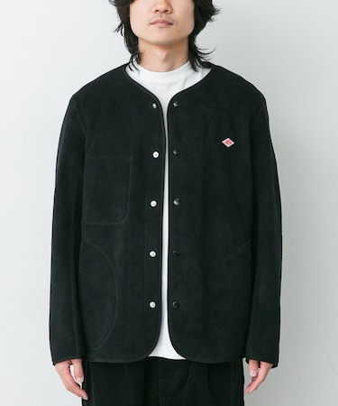 DANTON FLEECE COLLARLESS JACKET