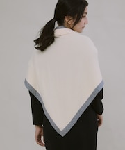 atelier brugge ニットバイカラーストール