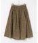 SOIL　FLOWER PRINT GATHERED SKIRT