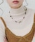 マルチカラービーズネックレス