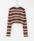 OPEN SESAME CLUB　MULTI BORDER CROPPED TOP