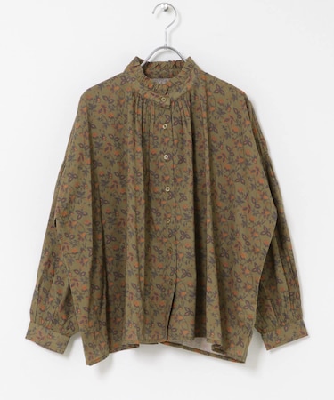 SOIL FLOWERPRINTFRILLSHIRTS