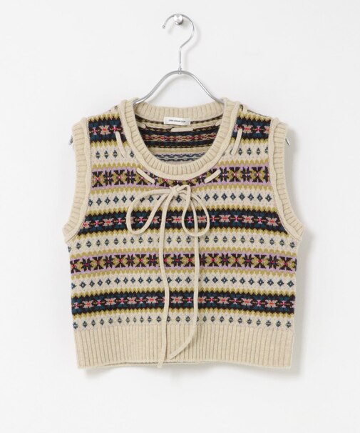 OPEN SESAME CLUB　FAIR ISLE VEST