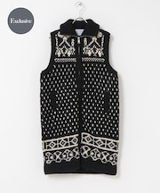『別注』AFLOAH×DOORS LONGVEST ZIP CARDIGAN