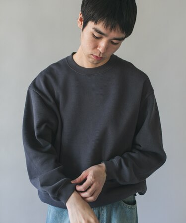 度詰 カノコ ダブルフェイスプルオーバー