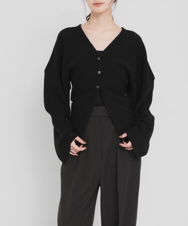 new basic　RIDGE FLOW CARDIGAN