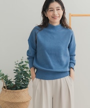 『WEB/一部店舗限定カラー』ボトルネックKNITプルオーバー