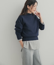 『WEB/一部店舗限定カラー』ボトルネックKNITプルオーバー