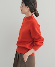 『WEB/一部店舗限定カラー』ボトルネックKNITプルオーバー