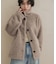 コクーンシルエットボアコート