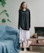 Teya　Stripe Long Polo