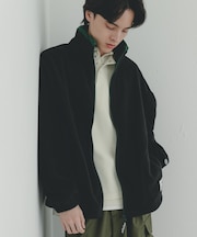 DISCUS スタンドカラー配色フルZIP JACKET