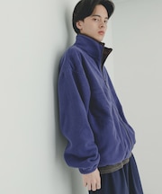DISCUS　スタンドカラー配色フルZIP JACKET
