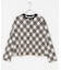 mizuiro ind　ARGYLE PRINT CARDIGAN