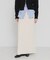 VELOUR NARROW SKIRT