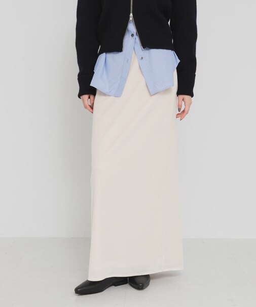 VELOUR NARROW SKIRT