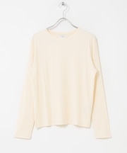 ハイツイストコットンロングスリーブTシャツ