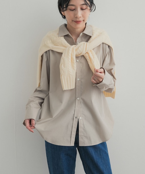『UR TECH』レギュラーカラーオーバーシャツ