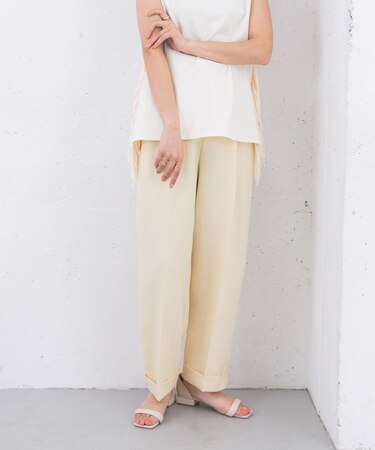 センタープレスWIDEストレートパンツ