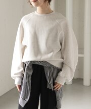 FORK&SPOON リサイクルコットン裏毛クルーネックスウェット