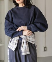 FORK&SPOON リサイクルコットン裏毛クルーネックスウェット