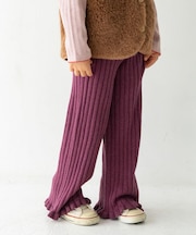 Solii+Sola KNIT FRILL PANTS(KIDS)