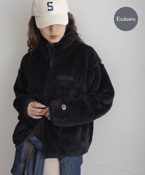 『別注』Champion×Sonny Label　シェルパフリーススタンドジップ
