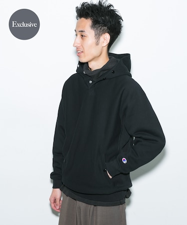 『別注』Champion×DOORS HALF SNAP PARKA