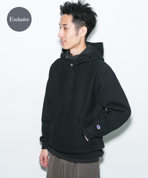 『別注』Champion×DOORS HALF SNAP PARKA
