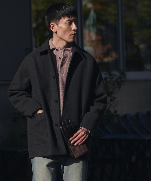 『UR TECH』完声／暖ニットメルトンパデットコート
