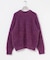 new basic　BLENDED FOG PULL KNIT