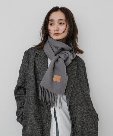 カシミヤミックスウールストール