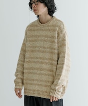 URBAN RESEARCH iD ブークレメランジニット