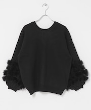 TORRAZZO DONNA 2WAY RABBIT FUR KNIT TOP