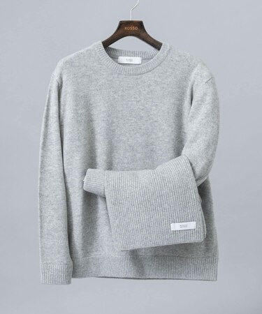 ウールカシミヤニット＋マフラーセット