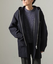 FORK&SPOON ウールフーディーコート