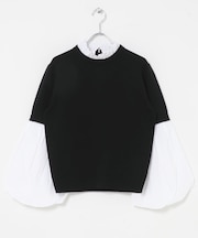 MARILYN MOON 14G WOOL 2WAY SLEEVE TOP