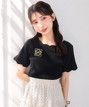 スカラップデザイントップス