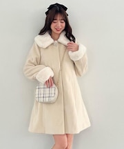 7wayファー×ビジューコート