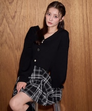 クローバーボタンUVカットカーデ