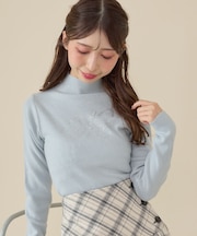 パールビジューキラキラニットトップス