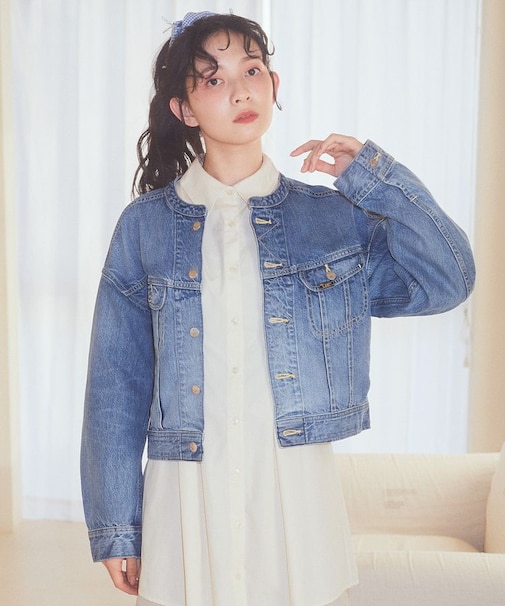 Lee × e.m.a.e. ライダース ノーカラージャケット