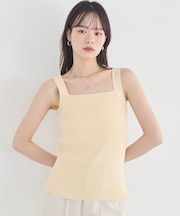 リブニットタンクトップ