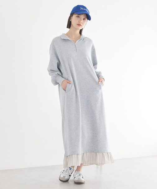 レイヤーヘムワンピース