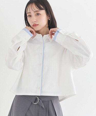 パイピングショートシャツ